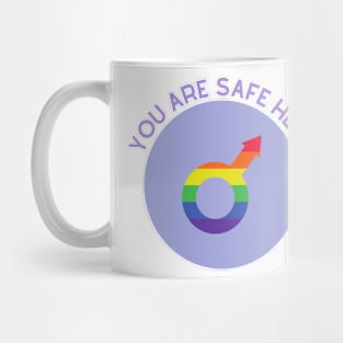 You Are Safe Here Purple Mug
